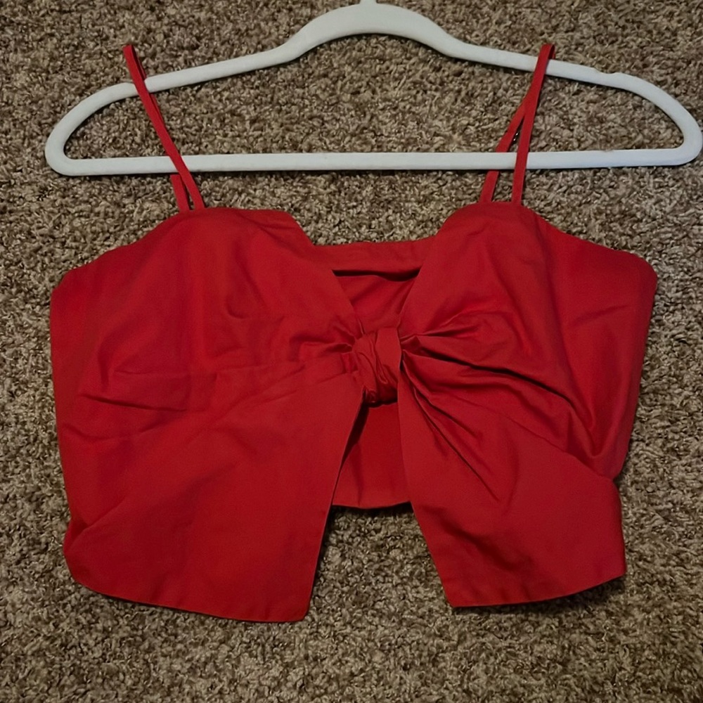 Red bow top